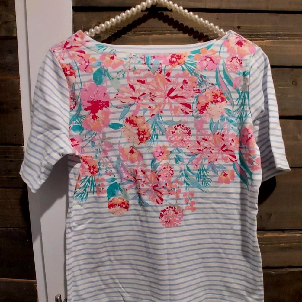 Striped Floral Shirt